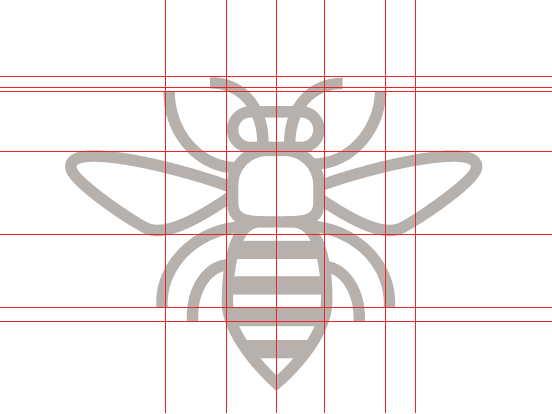 Ballard Bee Company logo alignment