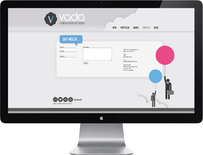 Vada Studio web design/website